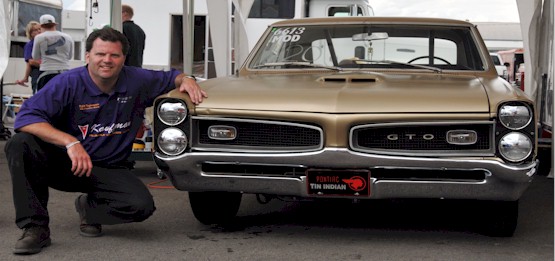 Craig "Speed Racer" Dienes with the '66 GTO