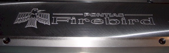 Billet-TEK covers with Late Firebird logo with Firebird and Pontiac