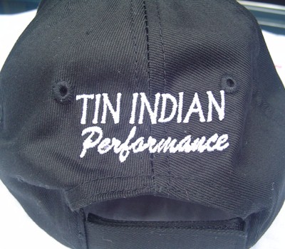 Back of Tin Indian Performance MR-1 Hat
