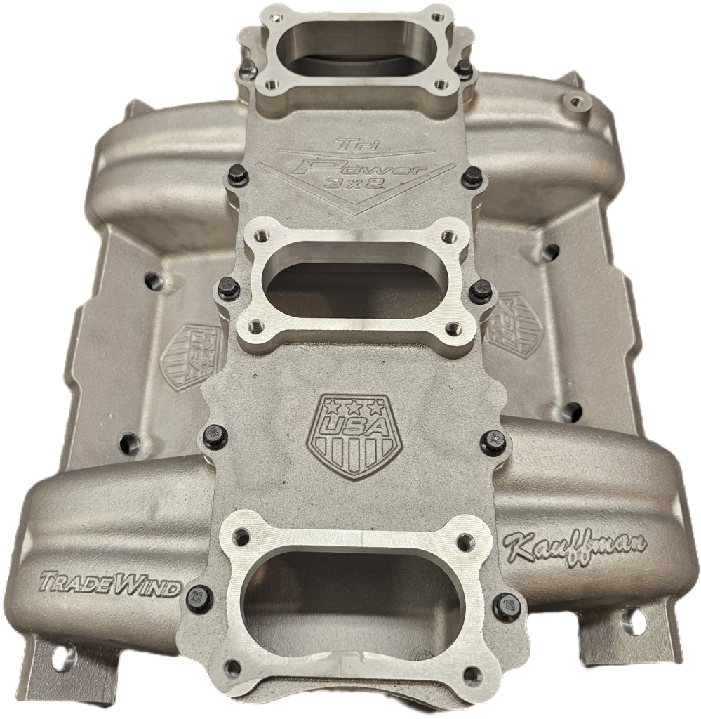 Kauffman Trade Wind Pontiac Tripower Intake Manifold 1965 Rochester ...