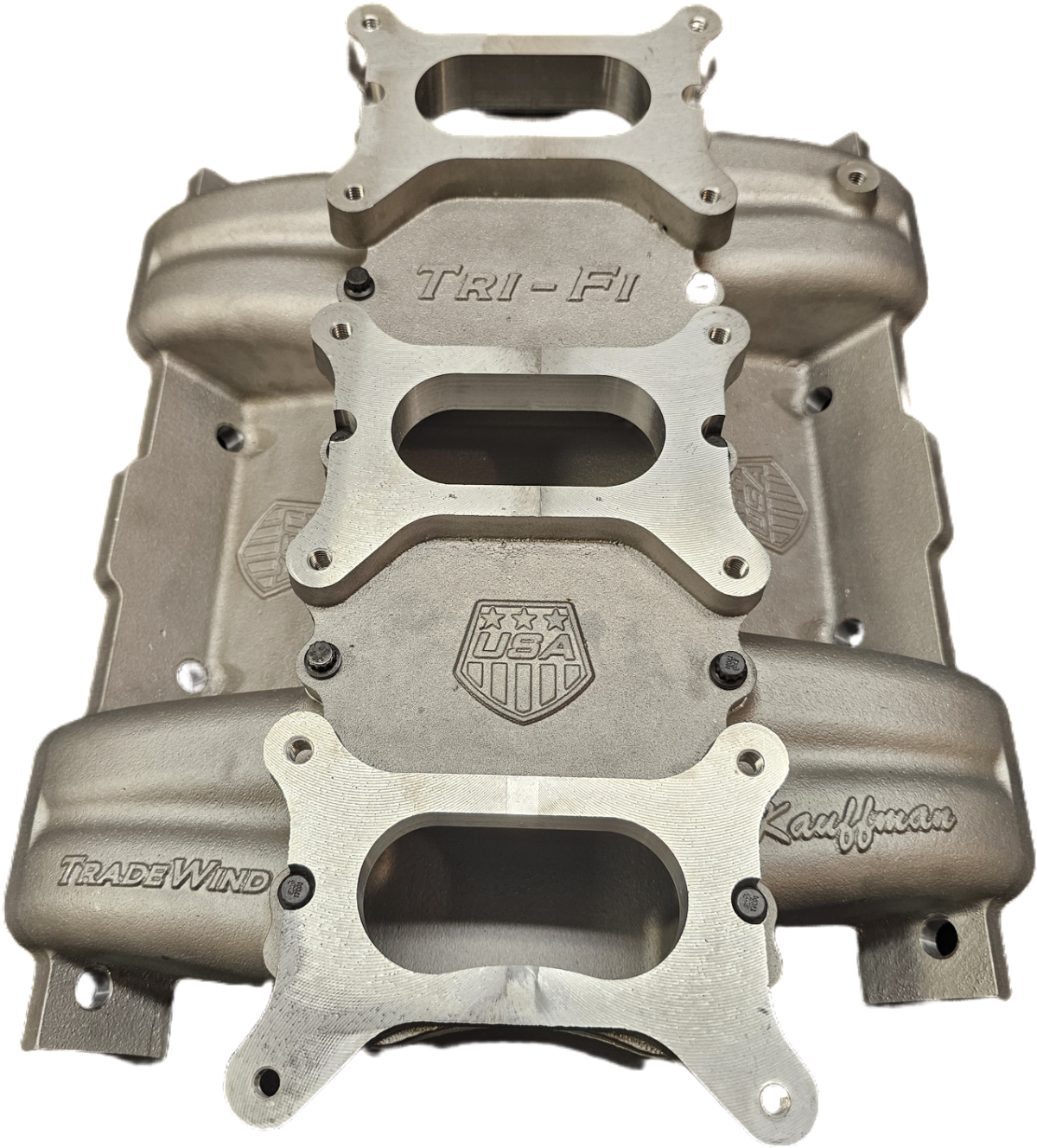 Kauffman Trade Wind Pontiac Tripower Intake Manifold Efi   Holley 2300 