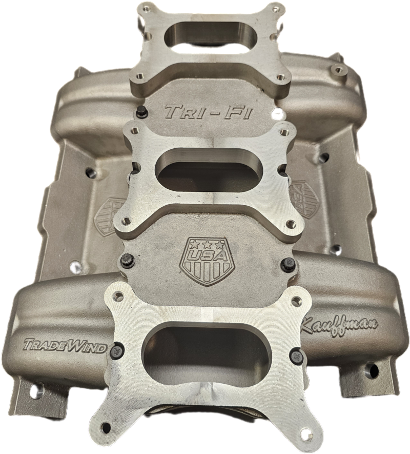 Kauffman Trade Wind Pontiac Tripower Intake Manifold EFI / Holley 2300 ...