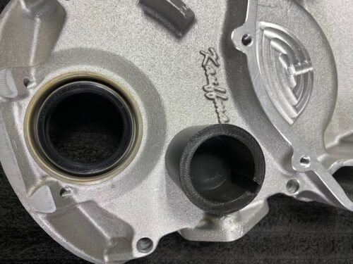 timing cover crank shaft dust cover keyway